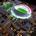 Modelo de construção de escala ABS de estádio de futebol